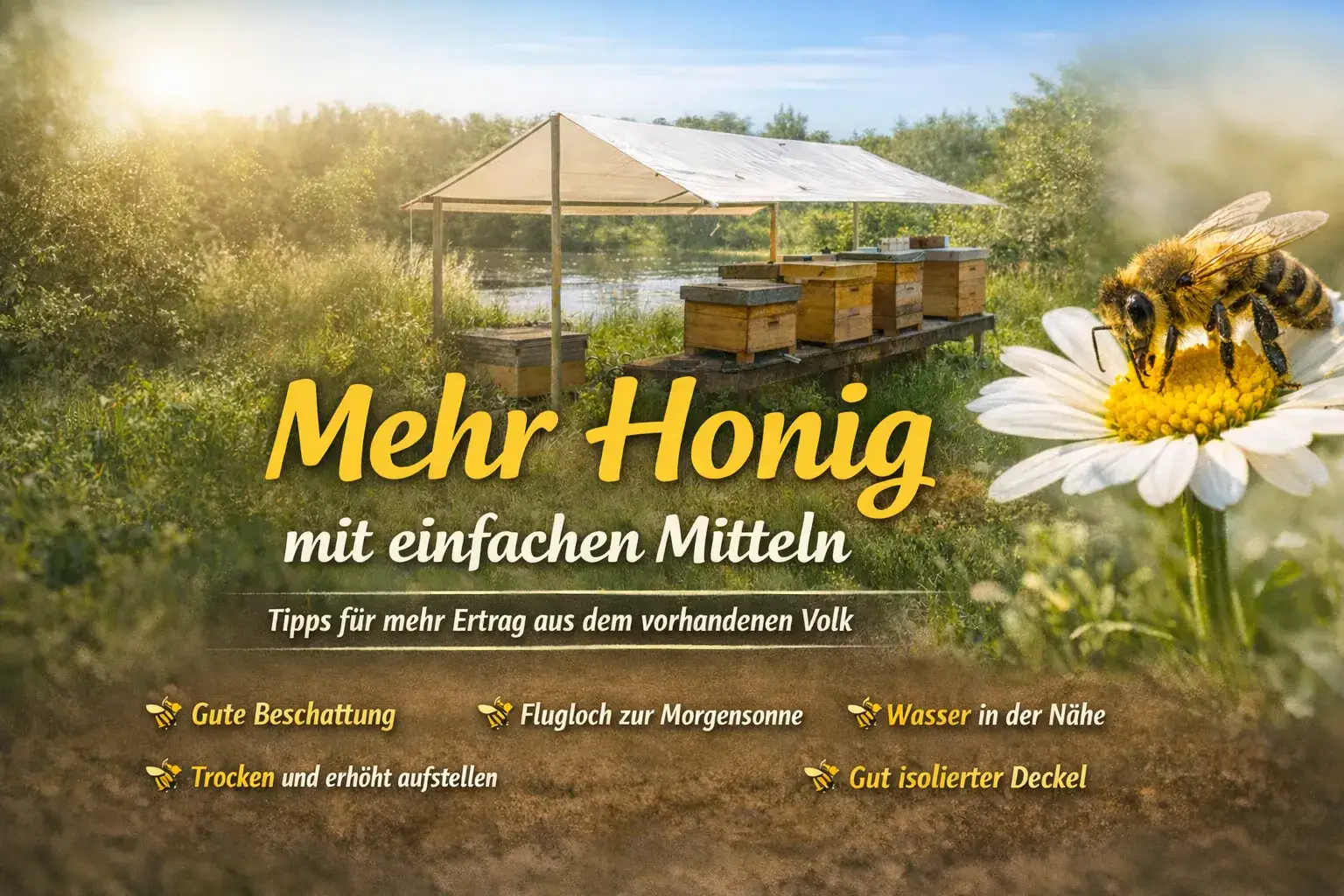 Improve honey yield with simple means