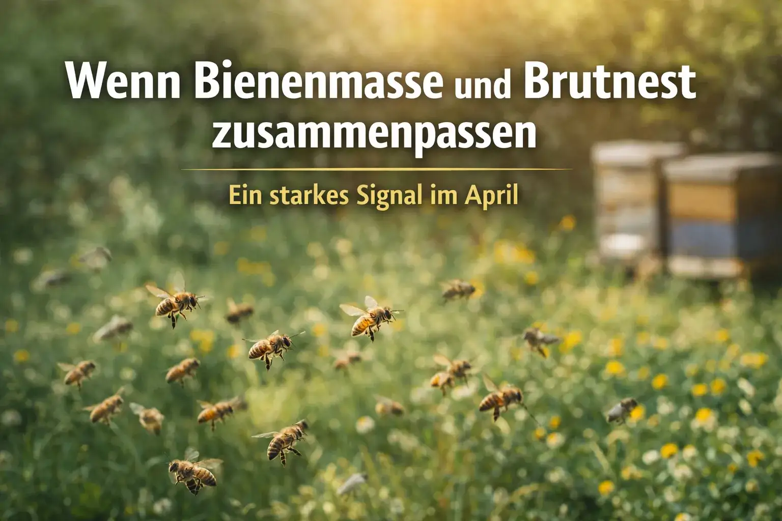 When bee mass and brood nest match together