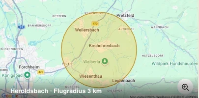 Grober Flugradius statt genauer Standorte