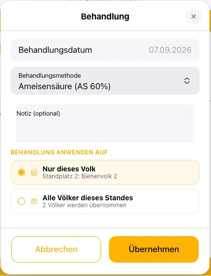 Behandlung mit Datum, Mittel und der Wahl zwischen einem Volk und dem ganzen Stand