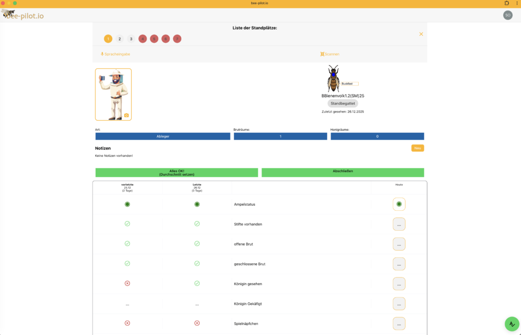 Checkliste am Desktop mit bee-pilot.io