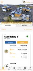 Standübersicht mobil