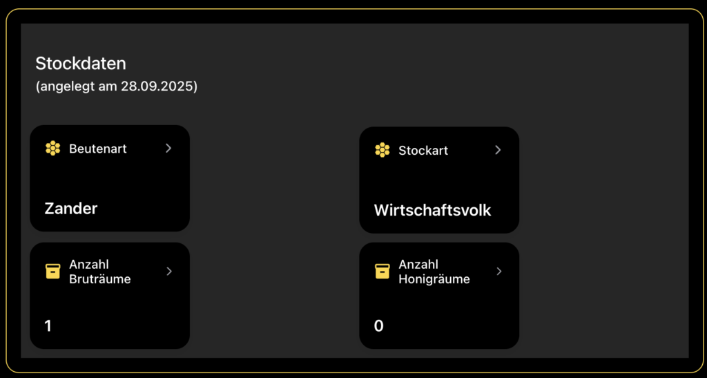 Stockdaten Übersicht