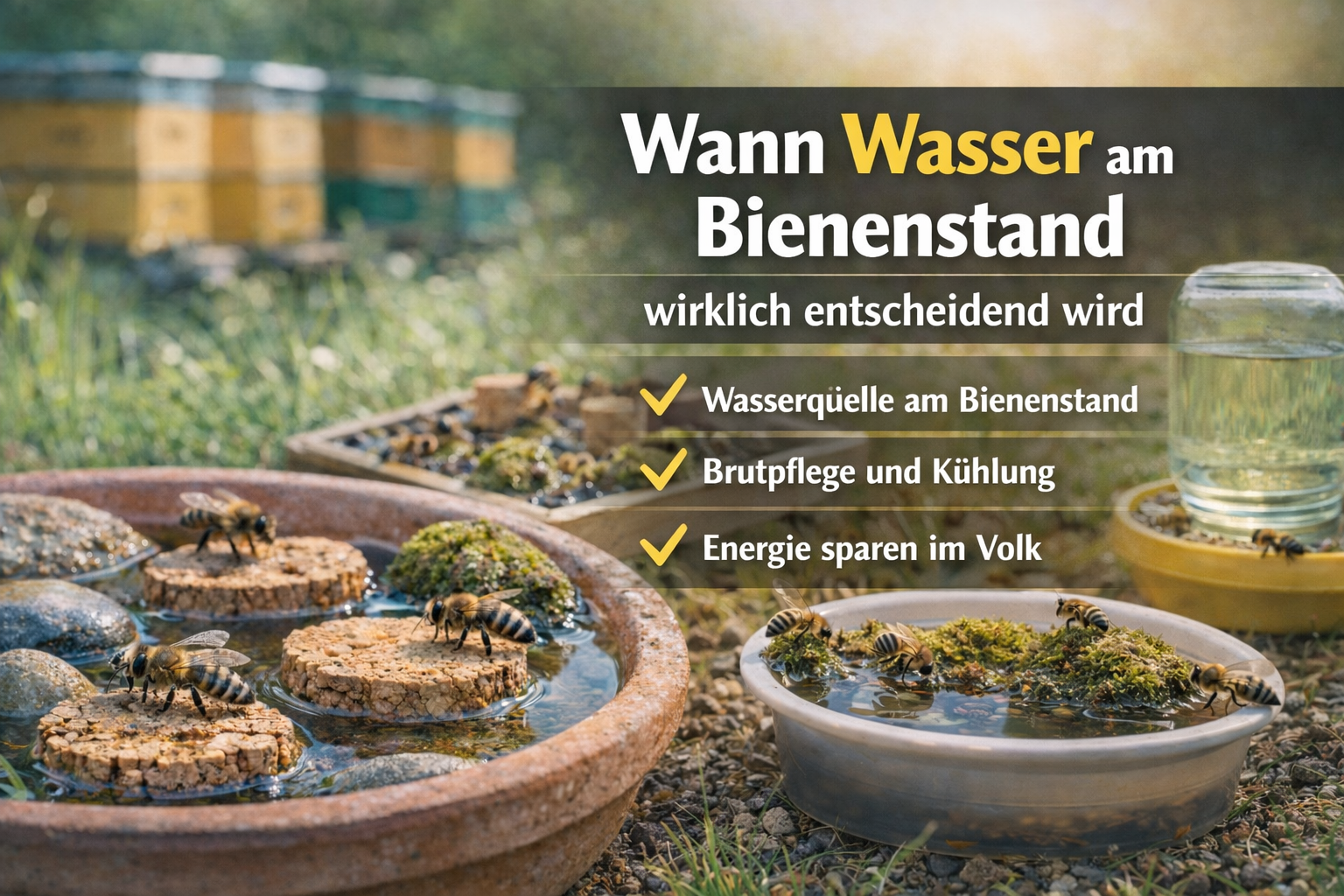 Wann Wasser am Bienenstand wirklich zum entscheidenden Faktor wird