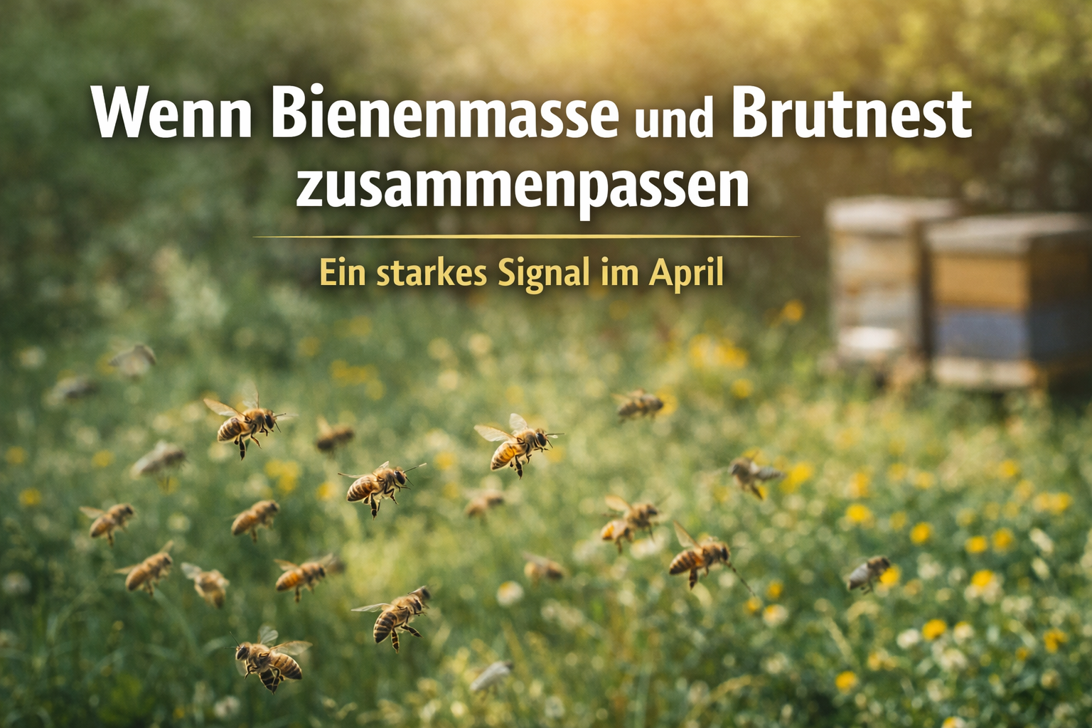 Wenn Bienenmasse und Brutnest zusammenpassen